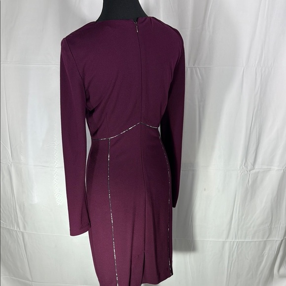 Antonio Melani Purple Long-Sleeve Dress Size 2 - Picture 6 of 11
